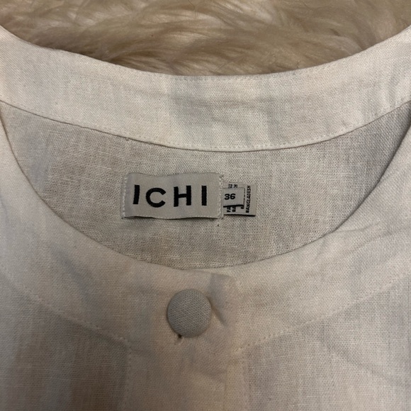 ICHI Linno Linen Blend Waistcoat Top - Picture 10 of 16